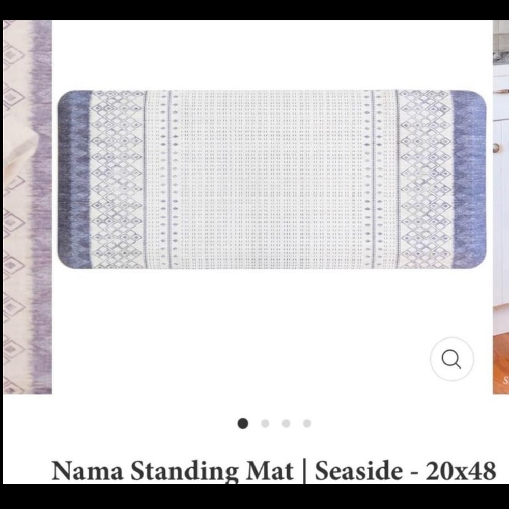 House of Noa Nama Standing Mat- Seaside Print - set of 2
